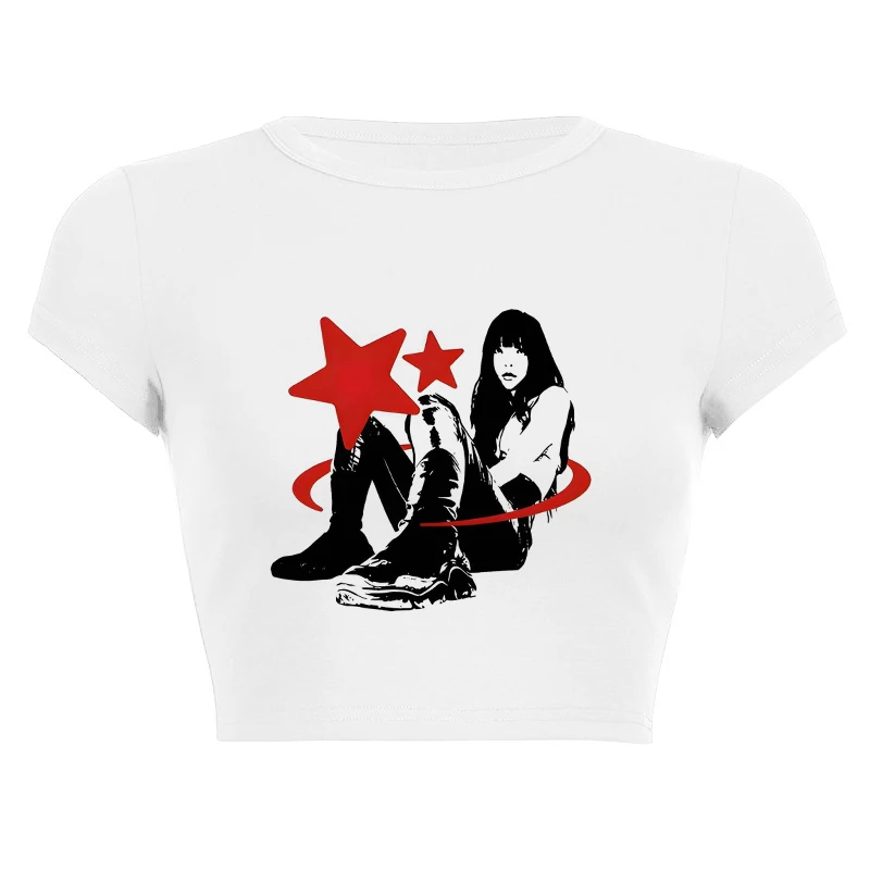 Y2k Fashion Graphic Print Fairy Grunge Summer E-girl Crop Top Slim 2000s Streetwear Harajuku Goth Short Sleeve T Shirts Clothes
Y2k Fashion Graphic Print Fairy Grunge Summer E-girl Crop Top Slim 2000s Streetwear Harajuku Goth Short Sleeve T Shirts Clothes