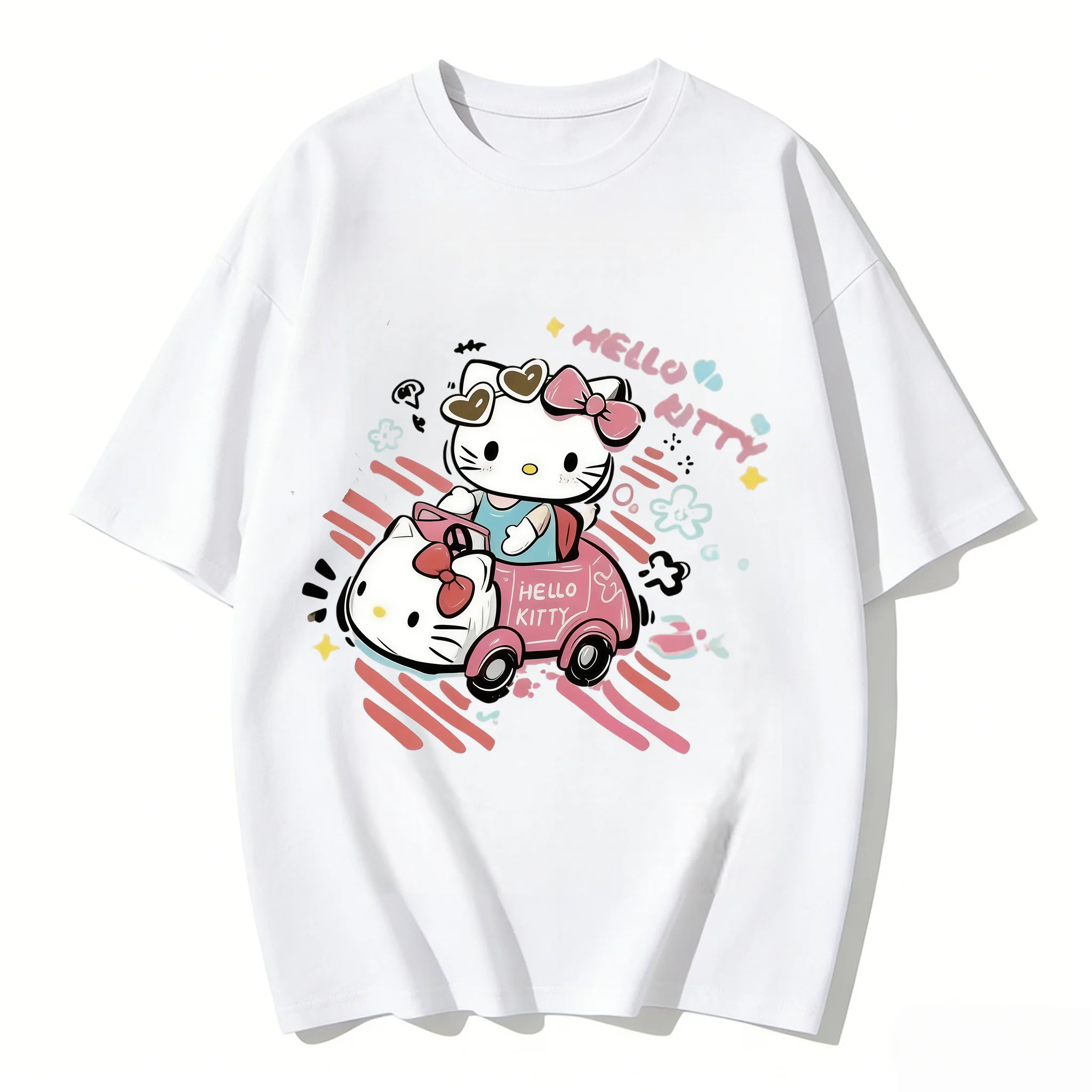 2026 New Arrival Kawaii Hello Kitty Pink Car Print Couple T Shirts Casual Loose Family Matching Outfits Parent-child Tees Tops
2026 New Arrival Kawaii Hello Kitty Pink Car Print Couple T Shirts Casual Loose Family Matching Outfits Parent-child Tees Tops