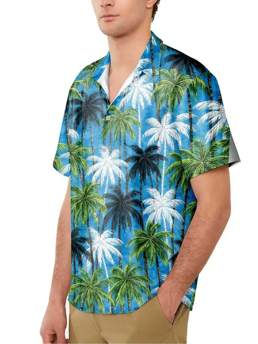 Mens Hawaiian Shirt Short Sleeve Button Down Casual Summer Beach Shirt
Mens Hawaiian Shirt Short Sleeve Button Down Casual Summer Beach Shirt