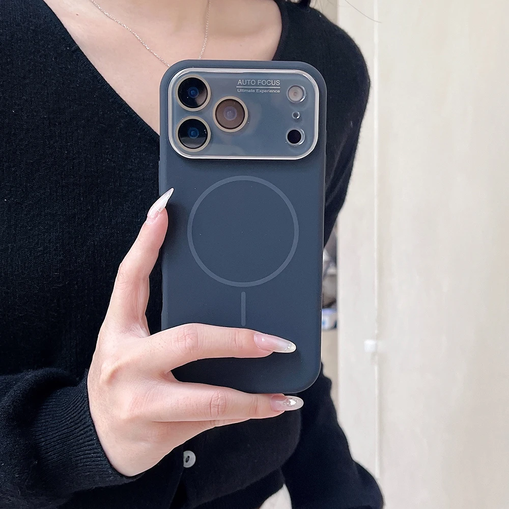 Liquid Silicone Magnetic Phone Case, Large Window Fine Lens Frame Shockproof Protective Cover for iPhone 17 Pro 16
Liquid Silicone Magnetic Phone Case, Large Window Fine Lens Frame Shockproof Protective Cover for iPhone 17 Pro 16