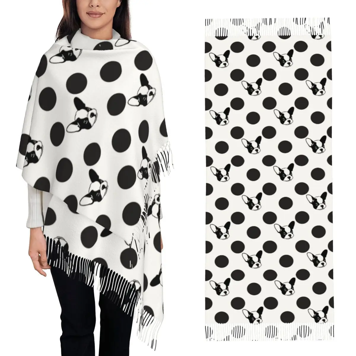 Французский бульдог Frenchie Dog Lover Шарф Шарфы с кисточками для женщин Мягкие теплые шали и накидки Длинная осенне-зимняя шаль
Французский бульдог Frenchie Dog Lover Шарф Шарфы с кисточками для женщин Мягкие теплые шали и накидки Длинная осенне-зимняя шаль