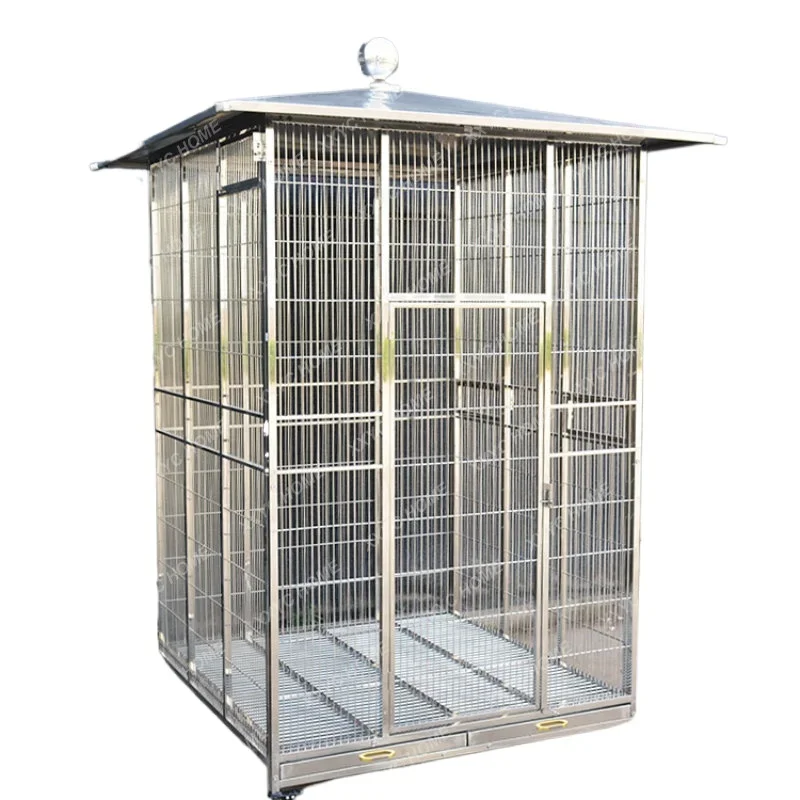 Stainless Steel Bird Cage Tiger Skin Xuanfeng High-End Thickening Encryption Villa Parrot Cage Outdoor Display Large Cage
Stainless Steel Bird Cage Tiger Skin Xuanfeng High-End Thickening Encryption Villa Parrot Cage Outdoor Display Large Cage