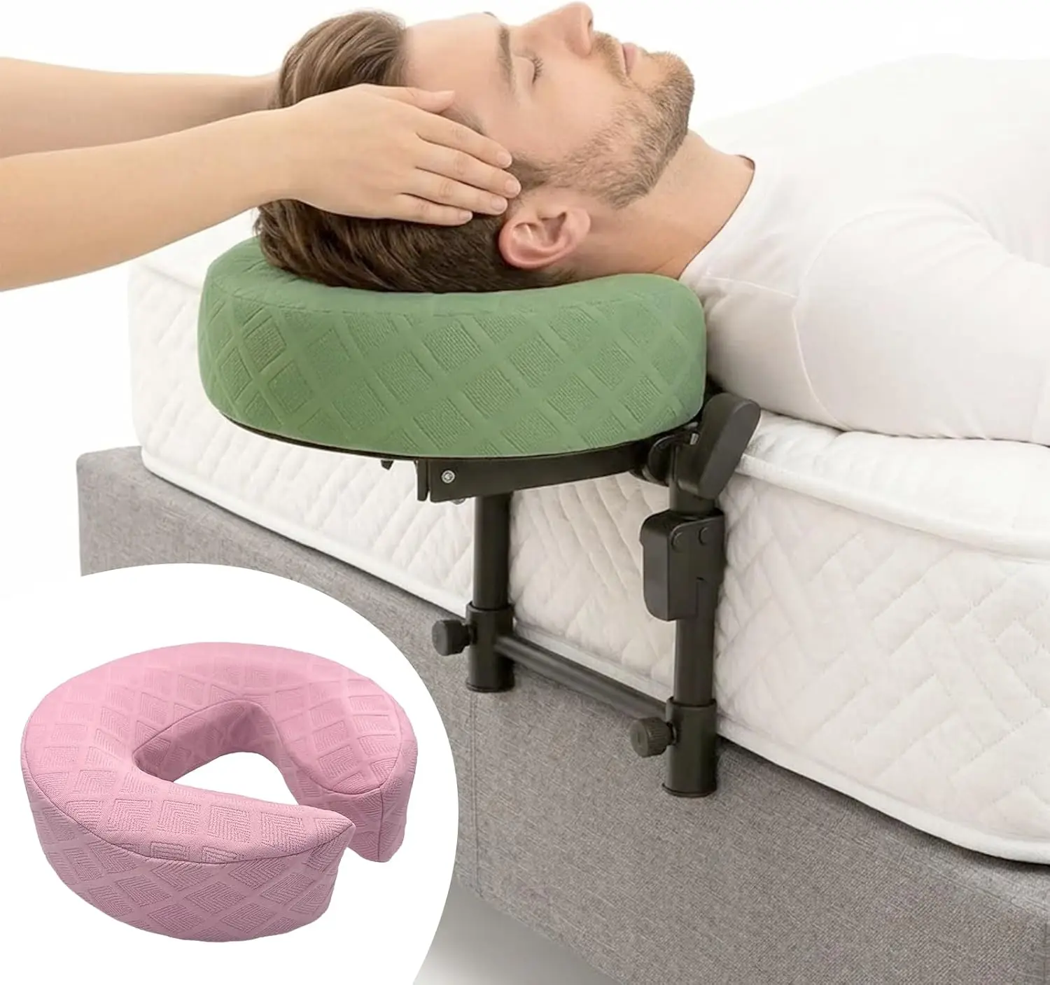 Adjustable Face Cradle for Bed Massage, 2 Covers, Portable Home Mattress Headrest
Adjustable Face Cradle for Bed Massage, 2 Covers, Portable Home Mattress Headrest
