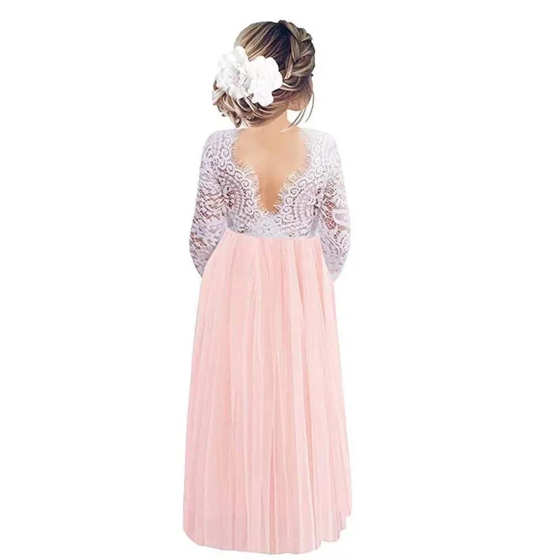 Lace Kids Kirls Clothes Back A-Line Straight Tutu Tulle Girls Party Dresses
Lace Kids Kirls Clothes Back A-Line Straight Tutu Tulle Girls Party Dresses