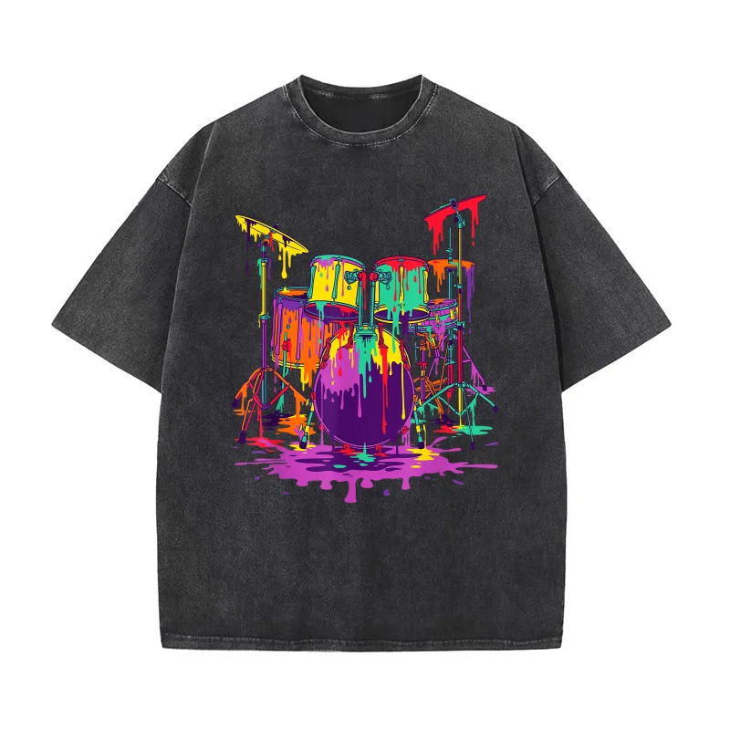 Melting Vaporwave Art Drum Set Funny Drummer Musician Music Outfit T-shirt Men's Tee Shirt Short Sleeve Male Clothes Fashion
Melting Vaporwave Art Drum Set Funny Drummer Musician Music Outfit T-shirt Men's Tee Shirt Short Sleeve Male Clothes Fashion