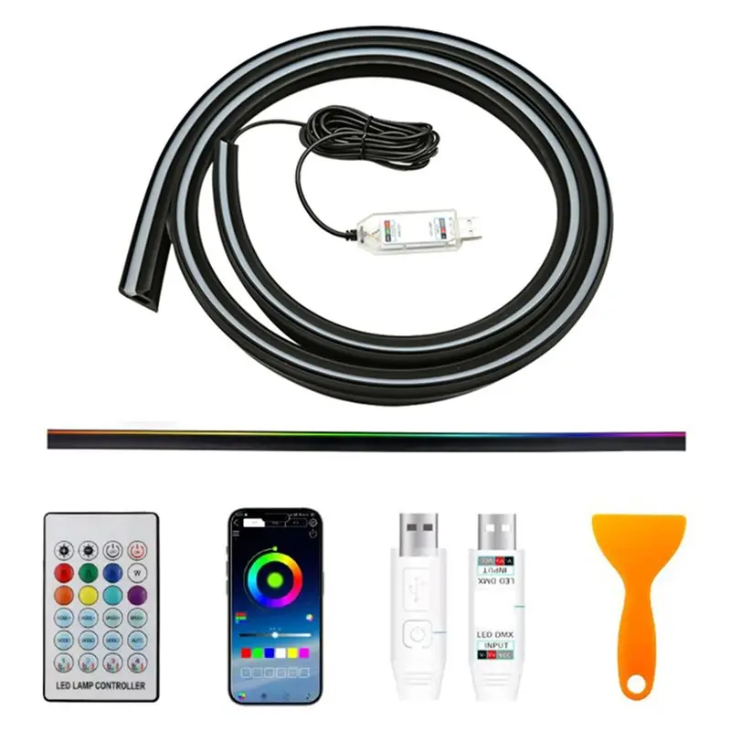Car Atmosphere Light Multicolour Magic Ambiance Light 150Cm Interior Decoration Light Remote + APP Control USB Light
Car Atmosphere Light Multicolour Magic Ambiance Light 150Cm Interior Decoration Light Remote + APP Control USB Light
