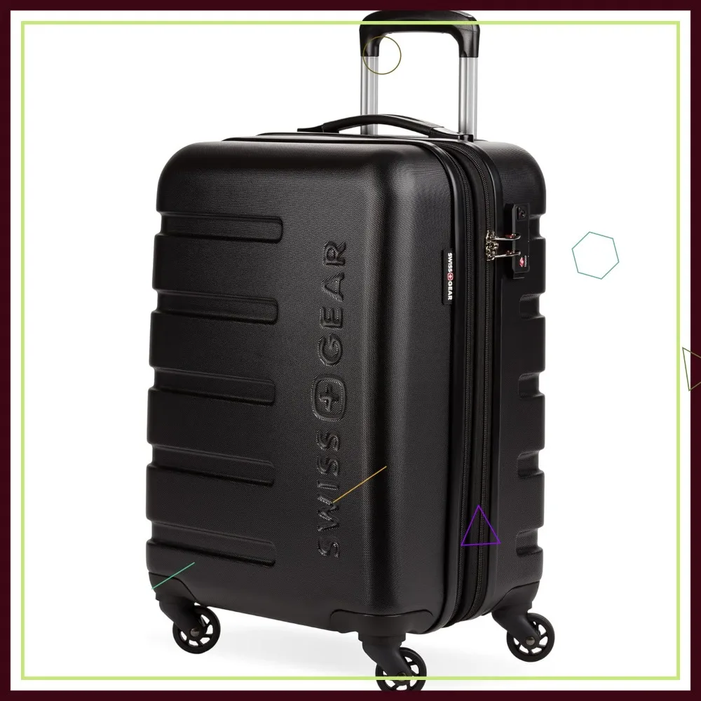 19-Inch Expandable Hardside Spinner Luggage, Black Carry-On with Smooth Wheels for Easy Travel
19-Inch Expandable Hardside Spinner Luggage, Black Carry-On with Smooth Wheels for Easy Travel