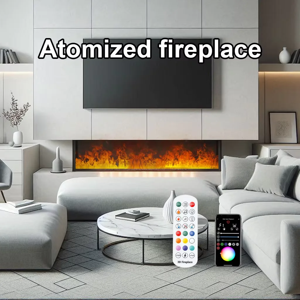 Atomizing fireplace intelligent LED virtual realistic flame interior decoration simulation air humidifier water steam fireplace
Atomizing fireplace intelligent LED virtual realistic flame interior decoration simulation air humidifier water steam fireplace