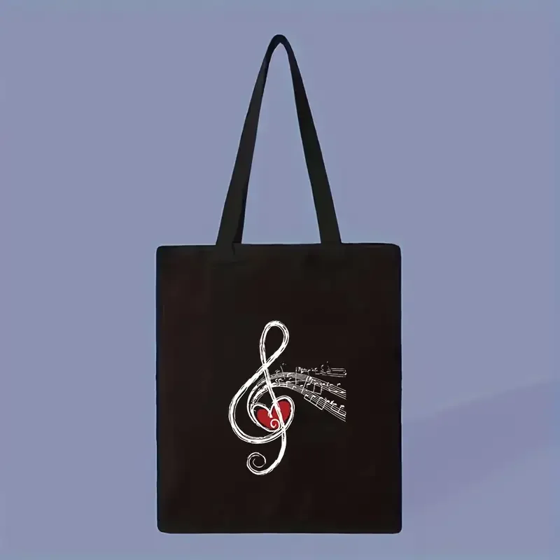 Minimalist note and red heart printed canvas handbag, unisex handbag, unsealed shopping bag
Minimalist note and red heart printed canvas handbag, unisex handbag, unsealed shopping bag