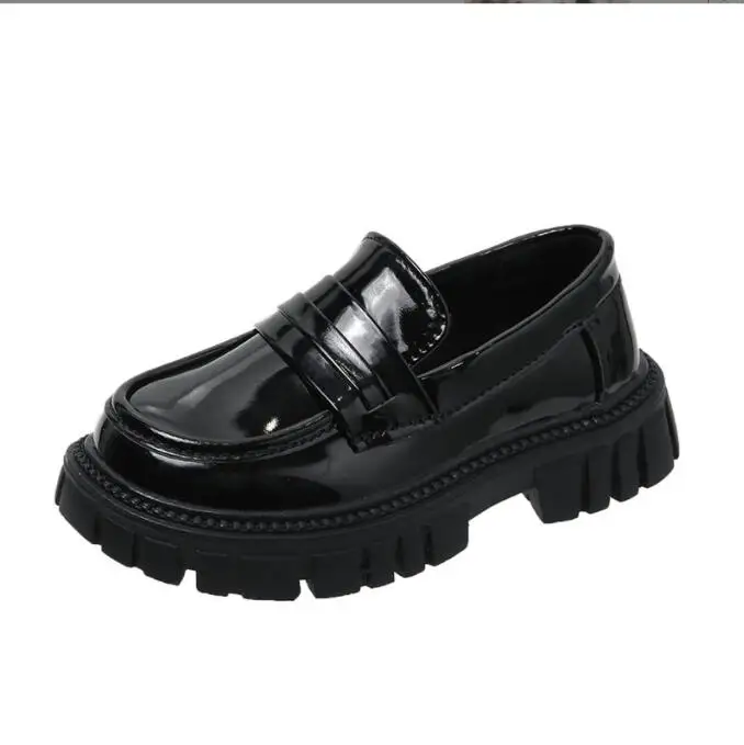 Fashion Laofers for Children Platform Black Patent Leather Chain Classic Boys Girls Flat Shoes Four Season Elegant Kids Shoes
Fashion Laofers for Children Platform Black Patent Leather Chain Classic Boys Girls Flat Shoes Four Season Elegant Kids Shoes
