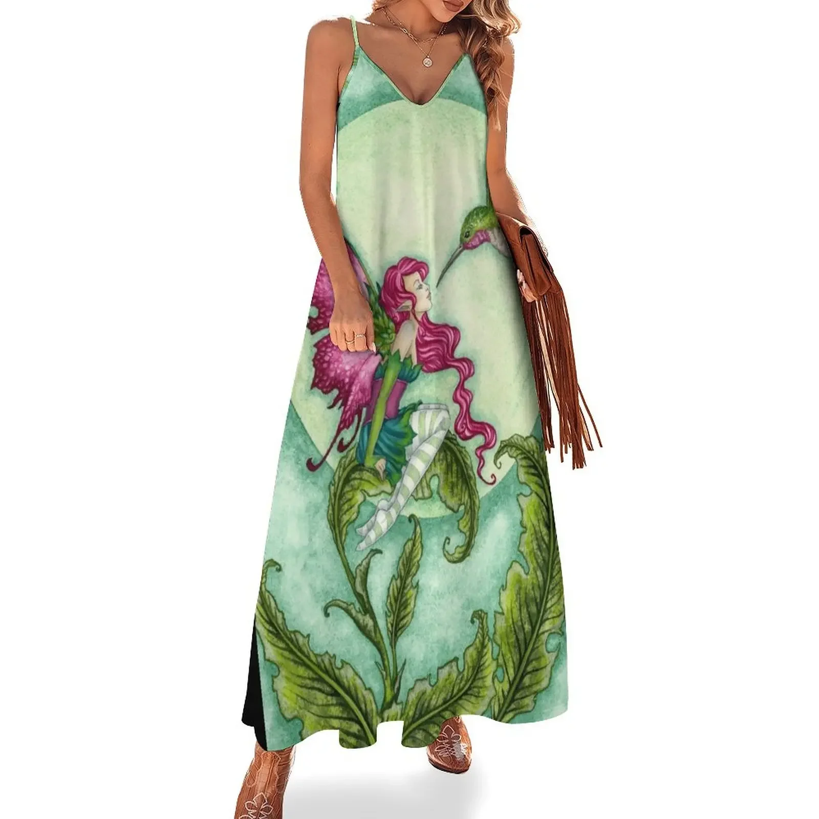 Flirting Sleeveless Dress Women's summer long dress prom dress Dresses for wedding party
Flirting Sleeveless Dress Women's summer long dress prom dress Dresses for wedding party