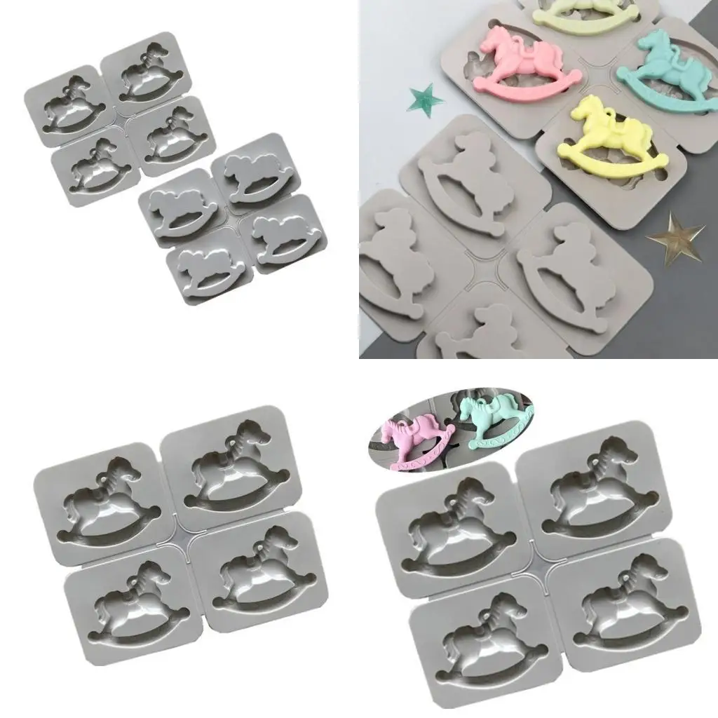 E8BD 4 PCS Exquisite Rocking Horse Mold Craft Cake Chocolate Clay Soap Decorating
E8BD 4 PCS Exquisite Rocking Horse Mold Craft Cake Chocolate Clay Soap Decorating