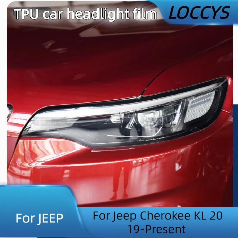 For Jeep Cherokee KL 2019-Present Car Headlight Protection Tint Film Smoke Black Transparent TPU Protective Sticker Accessories
For Jeep Cherokee KL 2019-Present Car Headlight Protection Tint Film Smoke Black Transparent TPU Protective Sticker Accessories