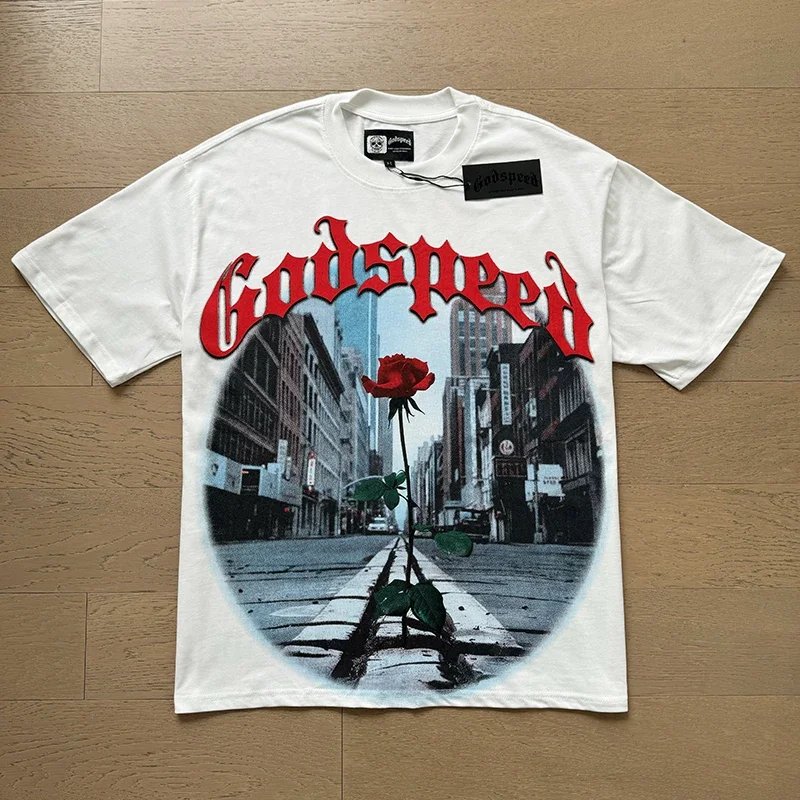 Top Quality GOD SPEED Print Oversized T-shirt Graphic T-shirts Men Clothing Crop Top Tees Streetwear Y2k
Top Quality GOD SPEED Print Oversized T-shirt Graphic T-shirts Men Clothing Crop Top Tees Streetwear Y2k