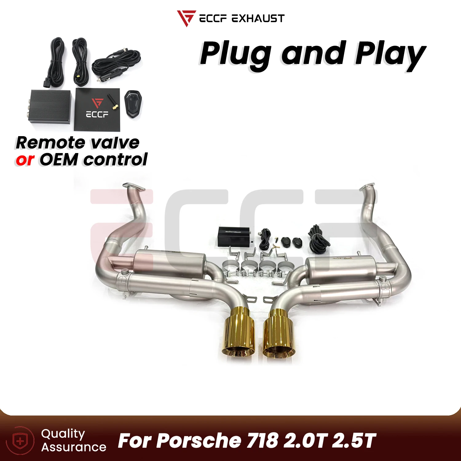 For Porsche 718 2.0T 2.5T Stainless steel sandblasting design Exhaust System Plug and Play Performance Upgrade
For Porsche 718 2.0T 2.5T Stainless steel sandblasting design Exhaust System Plug and Play Performance Upgrade