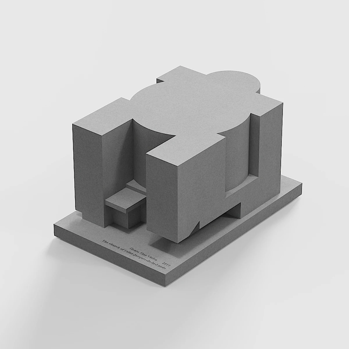 Master Architect Alvaro Siza "Saint-Jacques-de-la-Lande Church" Concrete Desktop Decoration Ornament
Master Architect Alvaro Siza "Saint-Jacques-de-la-Lande Church" Concrete Desktop Decoration Ornament