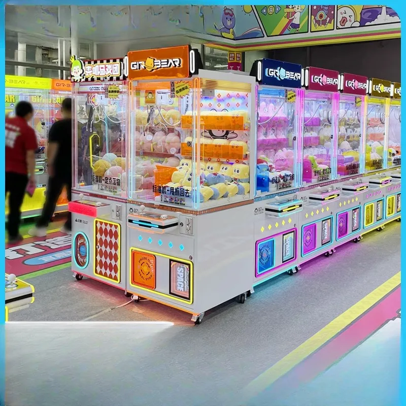 Grab doll machine Large shopping malls with boutique transparent clip dolls sold in one coin scanning code mini gift clip machin
Grab doll machine Large shopping malls with boutique transparent clip dolls sold in one coin scanning code mini gift clip machin