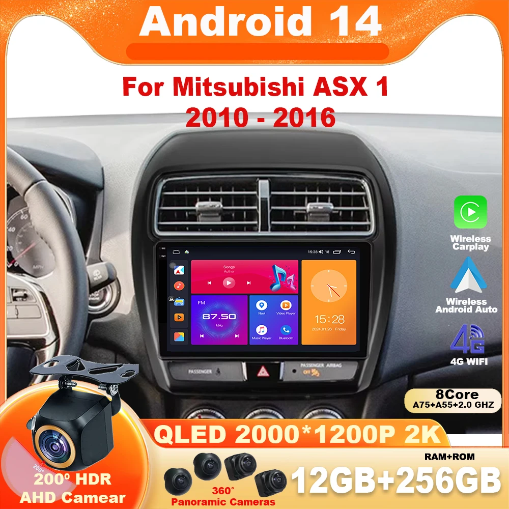 Android 14 Carplay For Mitsubishi ASX 1 2010-2016 Car Radio Multimedia Video Stereo Player Navigation No 2din DVD Wireless WIFI
Android 14 Carplay For Mitsubishi ASX 1 2010-2016 Car Radio Multimedia Video Stereo Player Navigation No 2din DVD Wireless WIFI