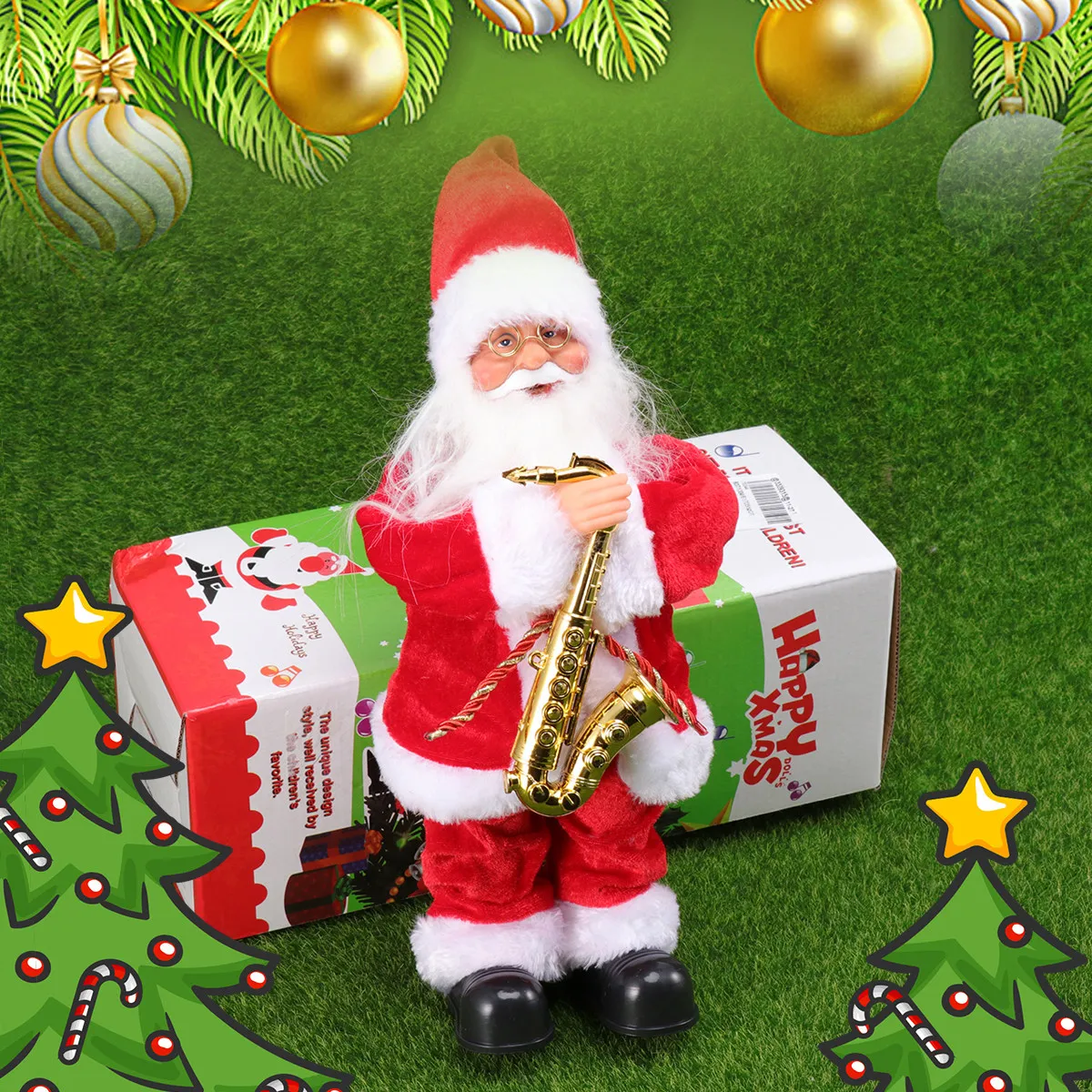 Santa Claus Music Small Figure Electric Dancing Xmas Decoration Christmas Musical Gift Kids Holiday Scene Decoration
Santa Claus Music Small Figure Electric Dancing Xmas Decoration Christmas Musical Gift Kids Holiday Scene Decoration