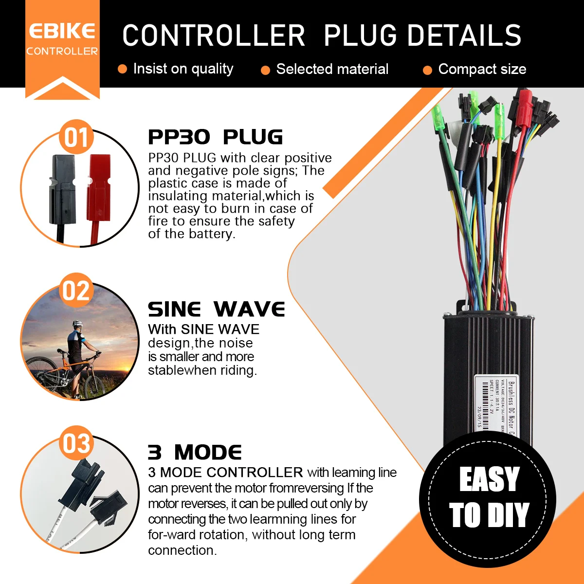 48V 1000W 30A Sine Wave Brushless Motor Controller S866 Color LCD Display PAS Kit for Electric Scooter Bike E-bike Accessories
48V 1000W 30A Sine Wave Brushless Motor Controller S866 Color LCD Display PAS Kit for Electric Scooter Bike E-bike Accessories