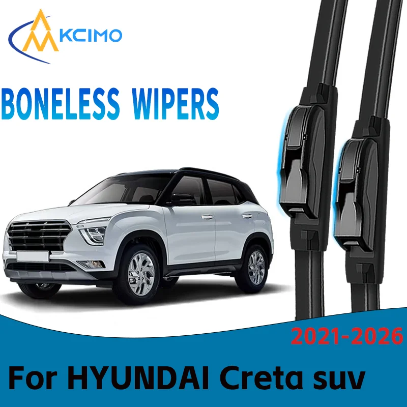 Durable Windshield Wipers Direct Replacement for HYUNDAI Creta suv 2021-2026 Easy to Install Set of Front Wiper Blades
Durable Windshield Wipers Direct Replacement for HYUNDAI Creta suv 2021-2026 Easy to Install Set of Front Wiper Blades