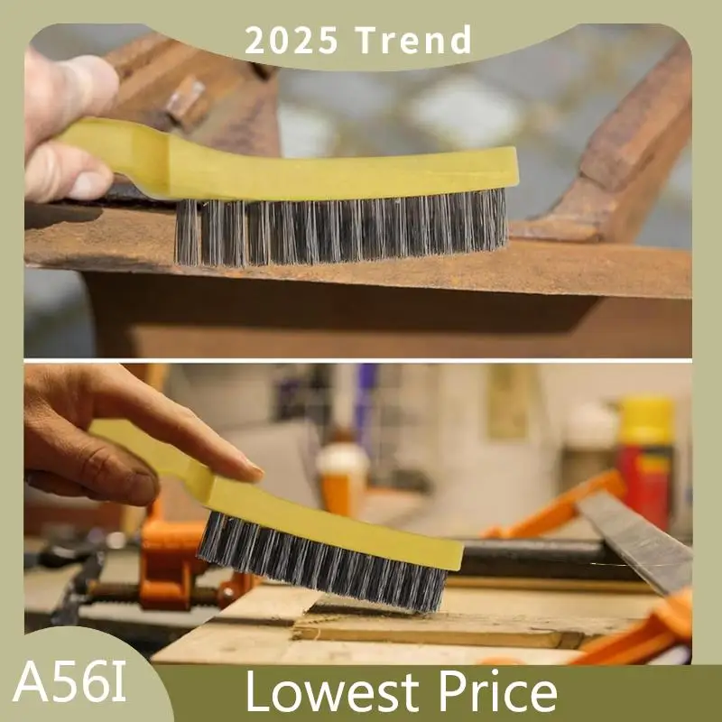 A56I Top Wire Scratch Brush 8 Set, Stainless Steel 11 Inch With Handle Descaling Welding Dust Bending Hand Tool, Teel Brush
A56I Top Wire Scratch Brush 8 Set, Stainless Steel 11 Inch With Handle Descaling Welding Dust Bending Hand Tool, Teel Brush