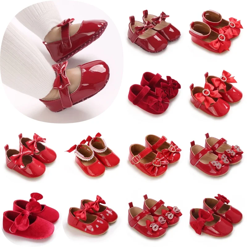 Baby Girl's First Step 0-18 Months Red Princess Shoes Soft soled Baby Sneakers Fashion Cute Bow Comfortable
Baby Girl's First Step 0-18 Months Red Princess Shoes Soft soled Baby Sneakers Fashion Cute Bow Comfortable
