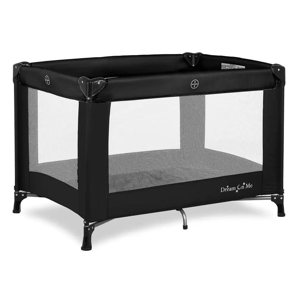 Compact Black Playard with Carry Bag & Strap, Lightweight, Quick Setup, Mesh Sides, Soft Fabric, Removable Mat
Compact Black Playard with Carry Bag & Strap, Lightweight, Quick Setup, Mesh Sides, Soft Fabric, Removable Mat