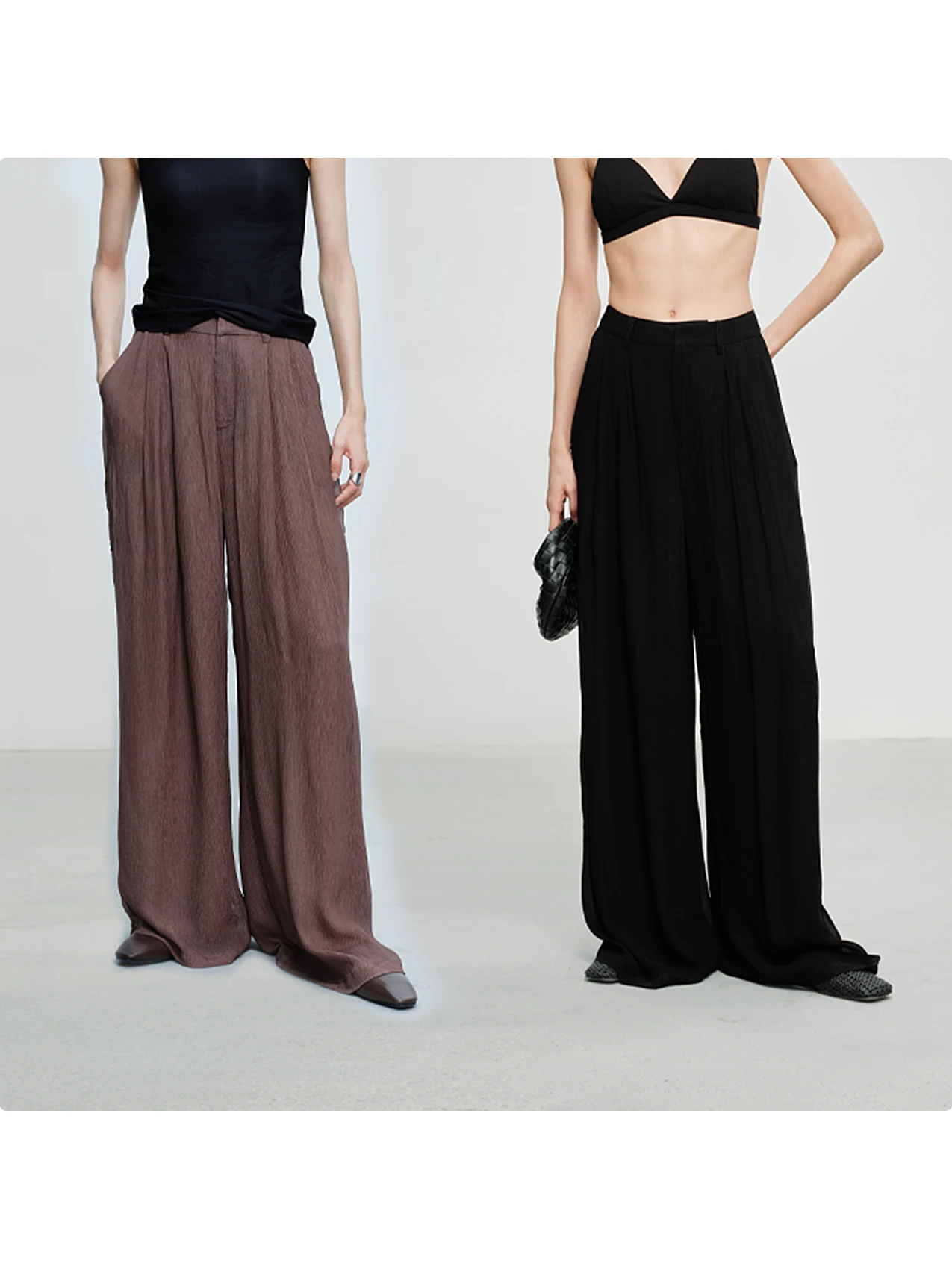 Xinyi Wide Leg Pants Women's Summer Thin Casual Sunscreen Cool Sensation Leisure Pants High Waist Straight Cut Commute Style
Xinyi Wide Leg Pants Women's Summer Thin Casual Sunscreen Cool Sensation Leisure Pants High Waist Straight Cut Commute Style