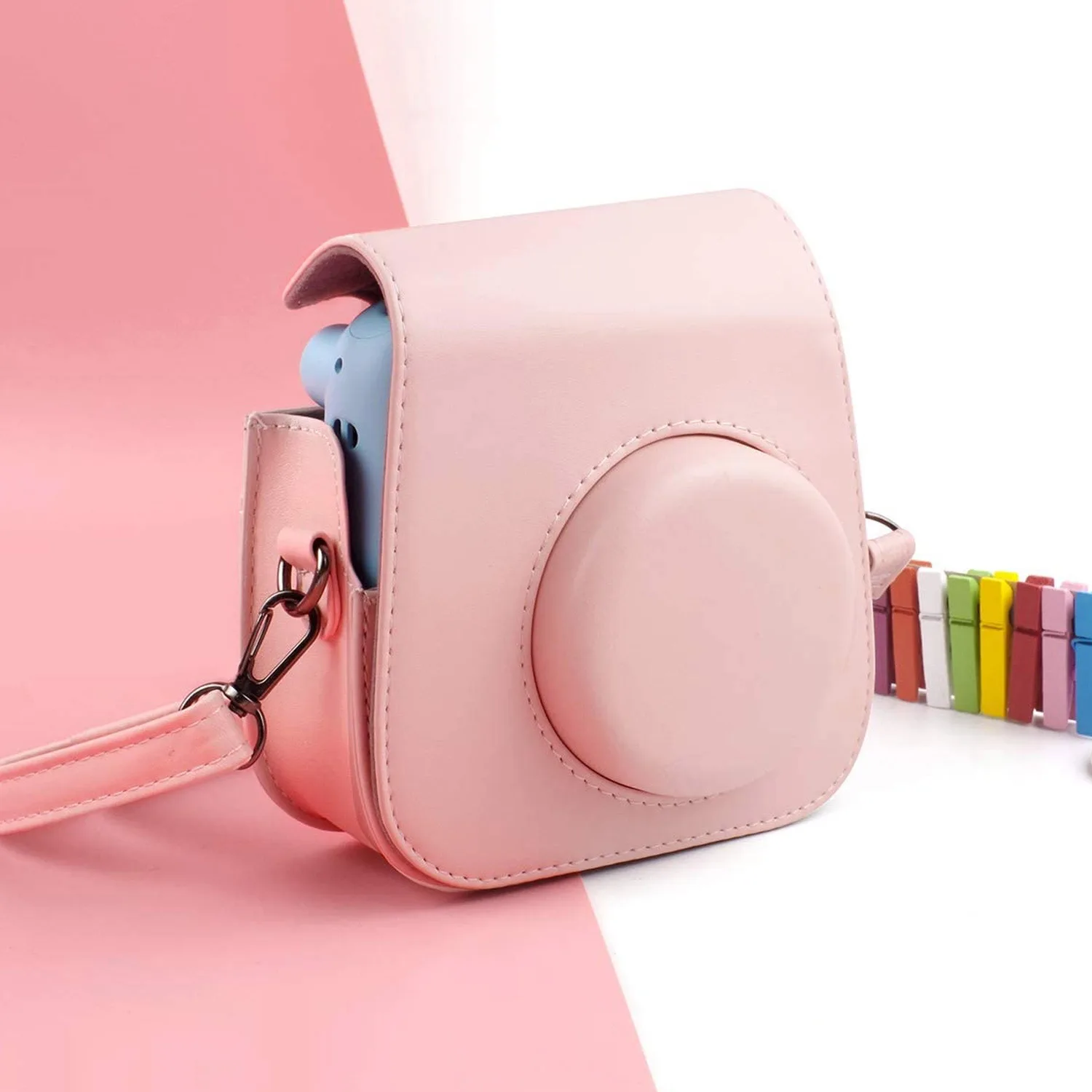 For Fujifilm Instax Mini 11 Portable Camera PU Leather Protective Bag Case Cover with Adjustable Strap Shoulder Handbags
For Fujifilm Instax Mini 11 Portable Camera PU Leather Protective Bag Case Cover with Adjustable Strap Shoulder Handbags
