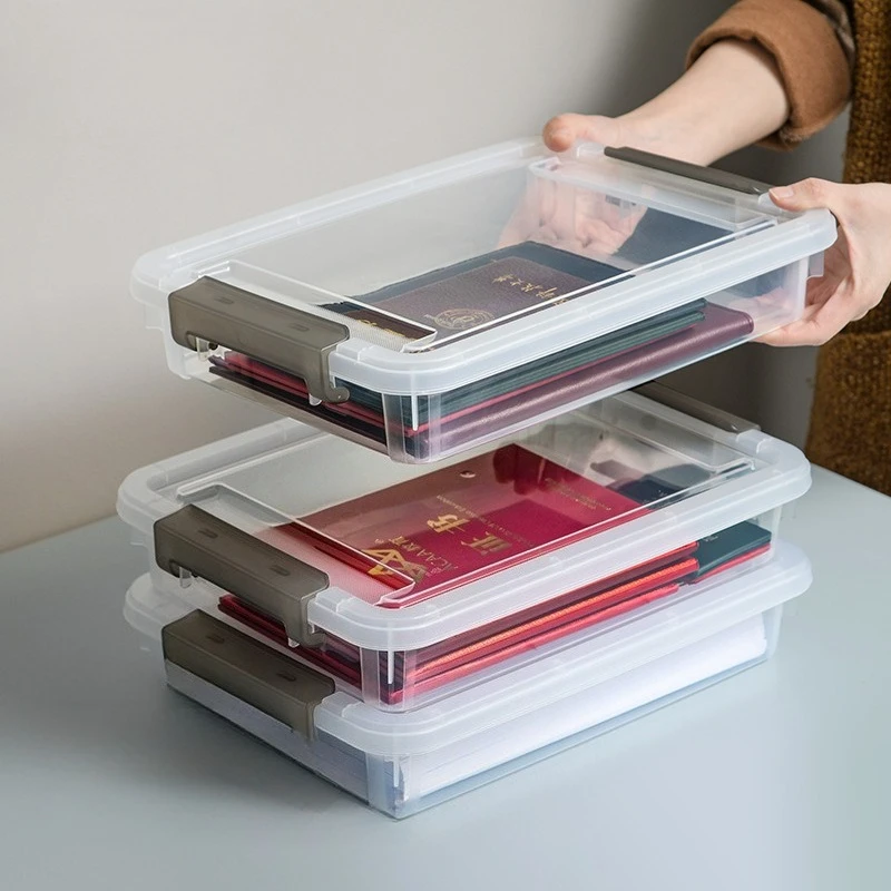 Practical Portable Transparent Storage Box for Important Document Storage Perfect for Organizing School Office Supplies
Practical Portable Transparent Storage Box for Important Document Storage Perfect for Organizing School Office Supplies