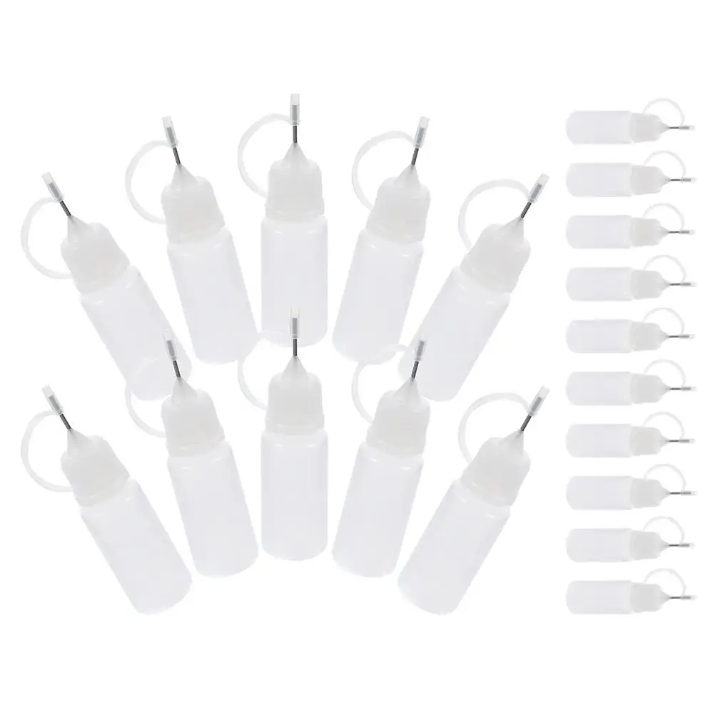 20 Pcs 10ml Needle Tip Glue Bottles Pre Assembled Portable Diy Squeeze Oil Droppers For Paint Silicone Engine Lubricating Oil
20 Pcs 10ml Needle Tip Glue Bottles Pre Assembled Portable Diy Squeeze Oil Droppers For Paint Silicone Engine Lubricating Oil