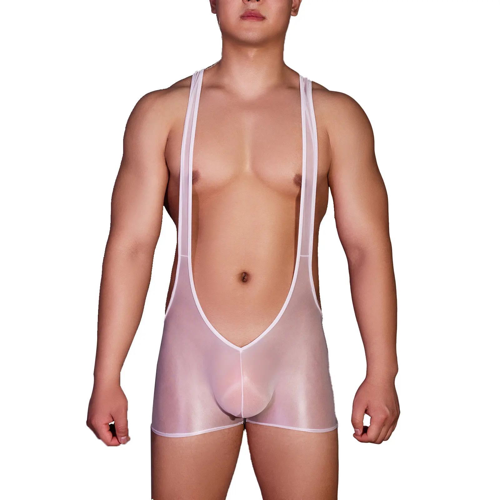 Mens Stretchy Sleeveless Glossy Wrestling Singlet Jumpsuit Exotic Lingerie Sheer Bulge Pouch Racerback Leotard Bodysuit
Mens Stretchy Sleeveless Glossy Wrestling Singlet Jumpsuit Exotic Lingerie Sheer Bulge Pouch Racerback Leotard Bodysuit