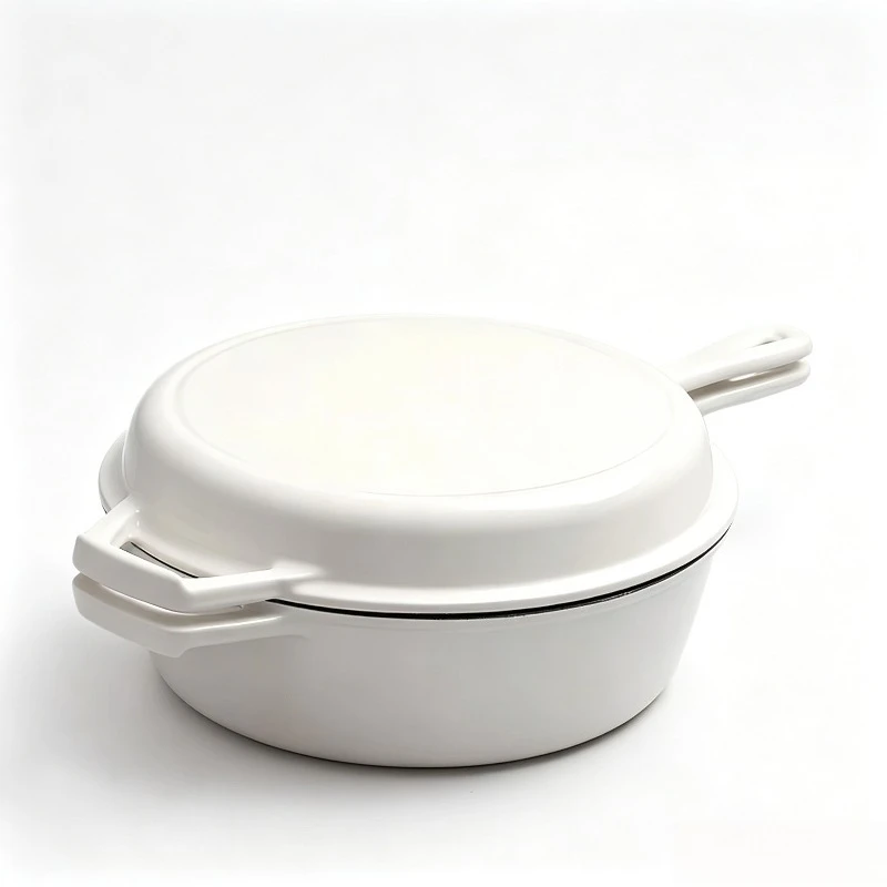 2-in-1 Pre-Seasoned Cast Iron Dutch Oven Dual Handles Multi Cooker Pot for Braising Frying Baking Household Kitchen Casserole
2-in-1 Pre-Seasoned Cast Iron Dutch Oven Dual Handles Multi Cooker Pot for Braising Frying Baking Household Kitchen Casserole