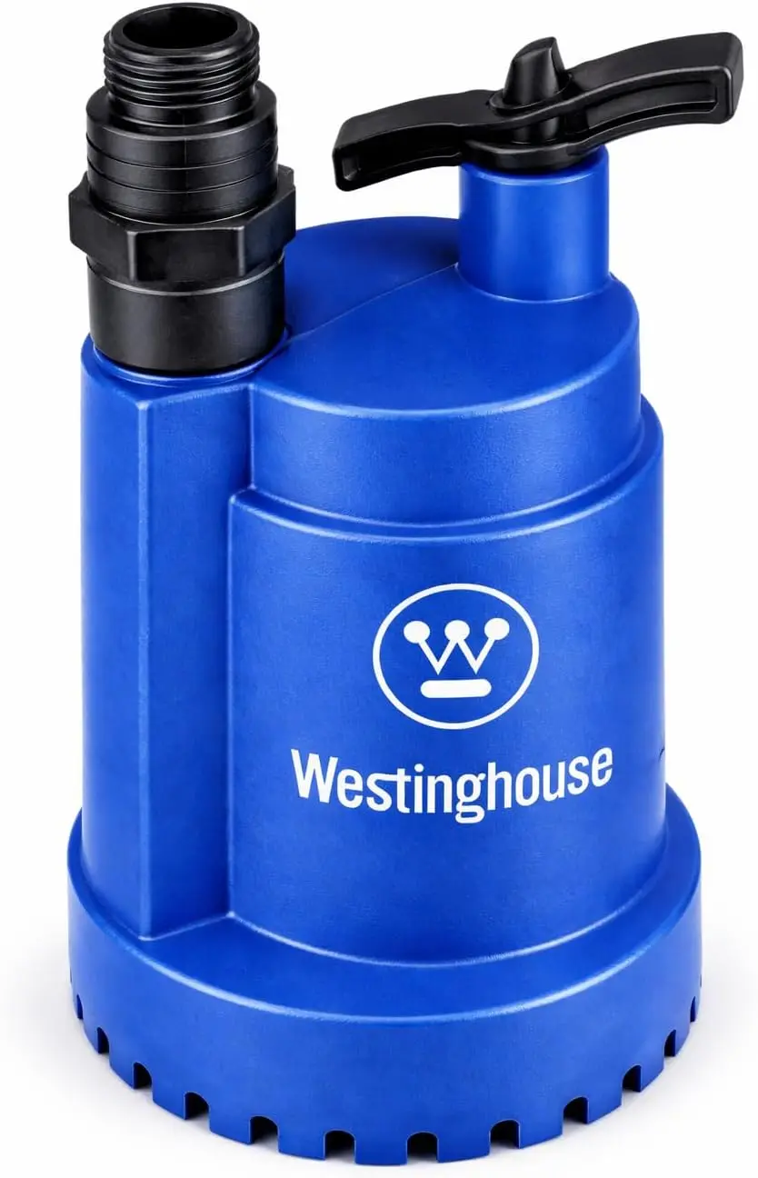 1/4 HP Submersible Water Pump, 25 GPM High Flow for Pool, Pond, Basement - 10ft Cord
1/4 HP Submersible Water Pump, 25 GPM High Flow for Pool, Pond, Basement - 10ft Cord