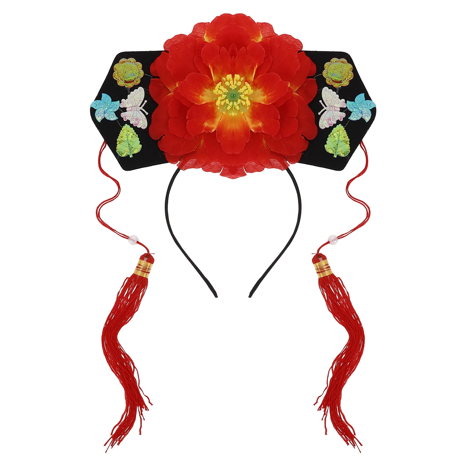 Children Flag Head Hat Qing Dynasty Princess Costume Traditional Hairband Stage Party Accessories Chinese Props
Children Flag Head Hat Qing Dynasty Princess Costume Traditional Hairband Stage Party Accessories Chinese Props