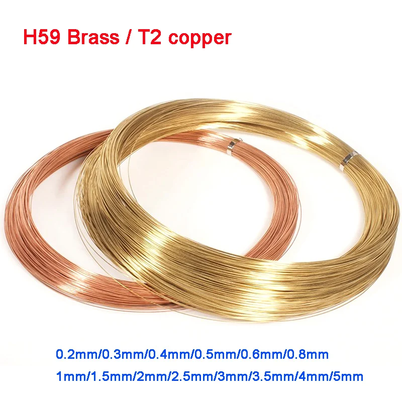 1/5/10Meter Solid H59 Brass Wire/ T2 Copper Wire 0.2mm 0.3mm 0.5mm 0.6mm 0.8mm 1mm 1.5mm 2mm 2.5mm 3mm 4mm 5mm Conductive Thread
1/5/10Meter Solid H59 Brass Wire/ T2 Copper Wire 0.2mm 0.3mm 0.5mm 0.6mm 0.8mm 1mm 1.5mm 2mm 2.5mm 3mm 4mm 5mm Conductive Thread
