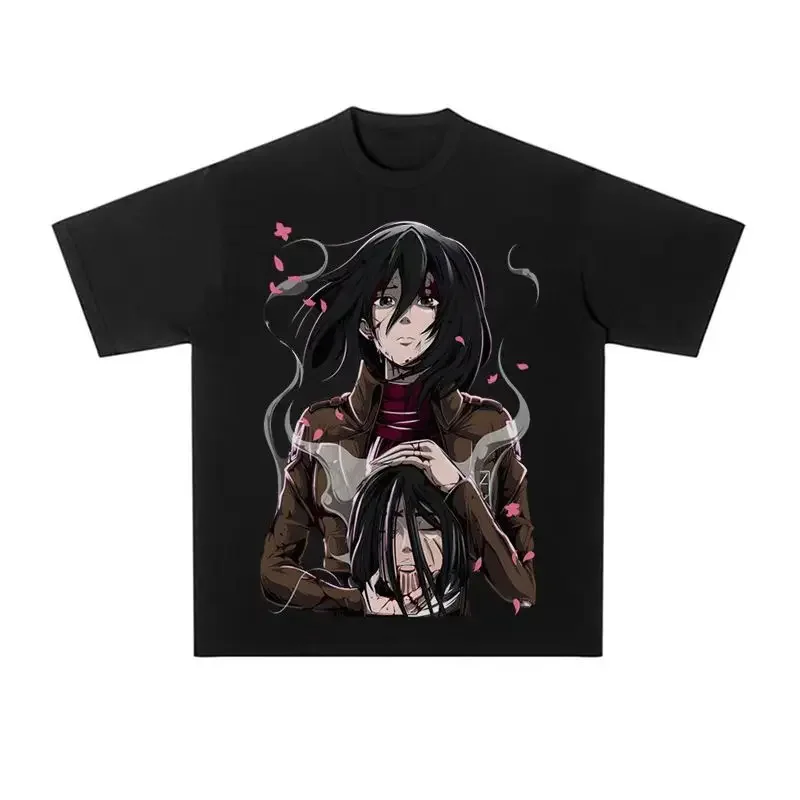 Bandai натуральная 100% хлопок атака Гигантская Микаса аниме футболка с короткими рукавами с принтом мужская и женская свободная футболка с круглым вырезом в стиле ретро
Bandai натуральная 100% хлопок атака Гигантская Микаса аниме футболка с короткими рукавами с принтом мужская и женская свободная футболка с круглым вырезом в стиле ретро