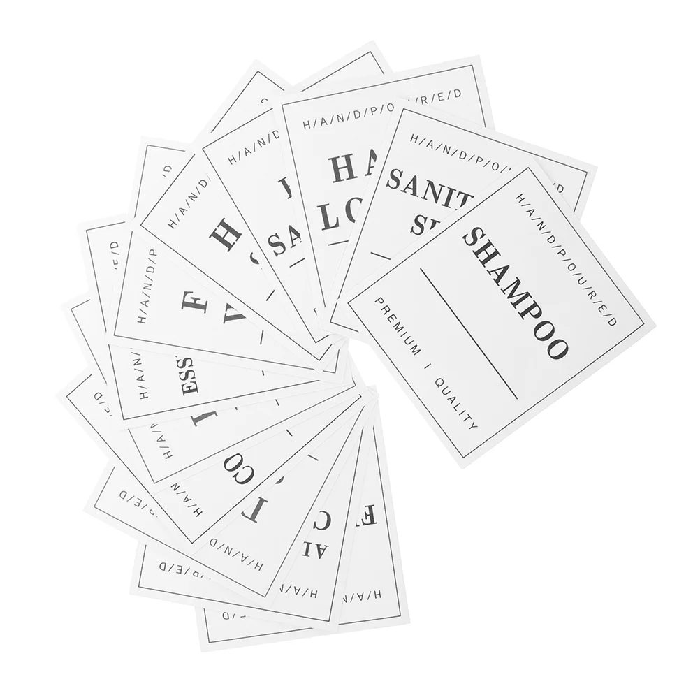 24 Sheets Beverage Bathroom Storage Tags Spray Bottle Labels Sticker Soap Dispenser White Hand Shampoo Travel
24 Sheets Beverage Bathroom Storage Tags Spray Bottle Labels Sticker Soap Dispenser White Hand Shampoo Travel