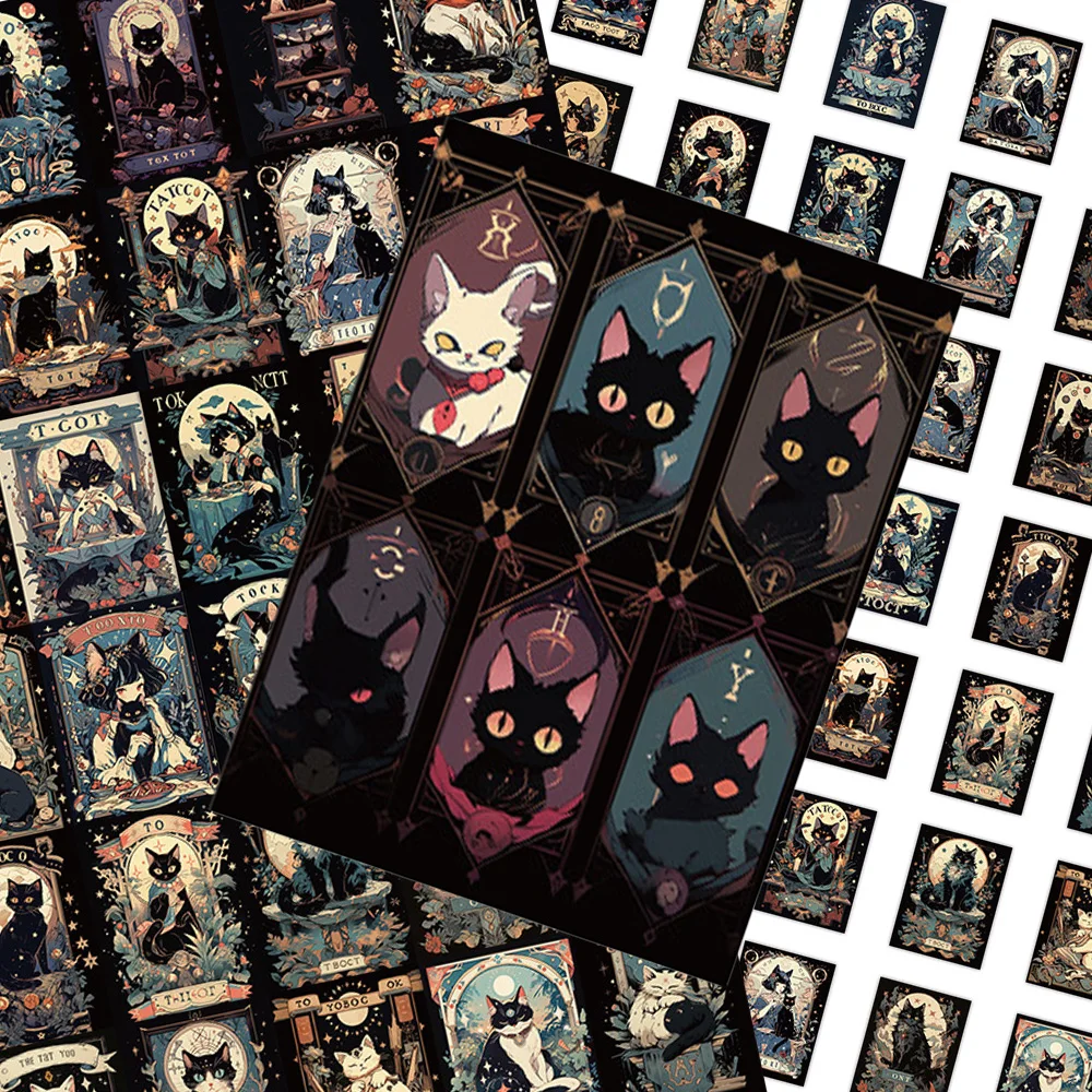 10/30/60pcs Cute Black Cat Tarot Cards Stickers Art Anime Decals Skateboard Suitcase Bike Notebook Cartoon Sticker
10/30/60pcs Cute Black Cat Tarot Cards Stickers Art Anime Decals Skateboard Suitcase Bike Notebook Cartoon Sticker