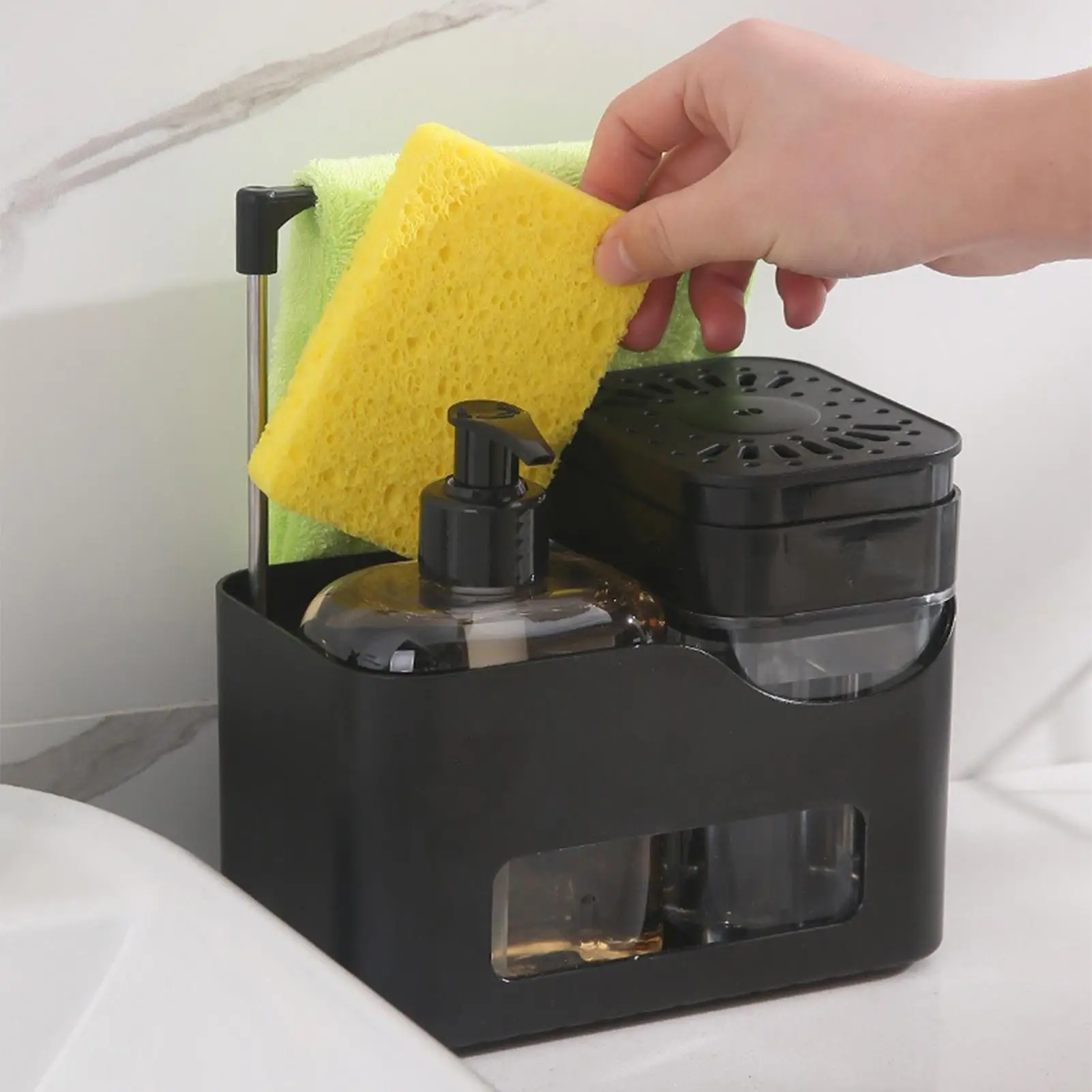 Soap Dispenser Holder Wall Mounted Towel Organizer Shampoo Bottle Organizer for Home Kitchen Washroom Restroom Hotel Dining Room
Soap Dispenser Holder Wall Mounted Towel Organizer Shampoo Bottle Organizer for Home Kitchen Washroom Restroom Hotel Dining Room