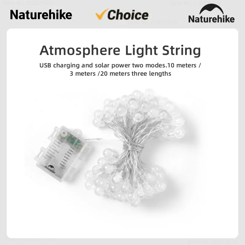 Naturehike 3M /10 M Outdoor Atmosphere Light String Camping Tent Decoration Waterproof LED Lights Terrace Garden String Lights
Naturehike 3M /10 M Outdoor Atmosphere Light String Camping Tent Decoration Waterproof LED Lights Terrace Garden String Lights