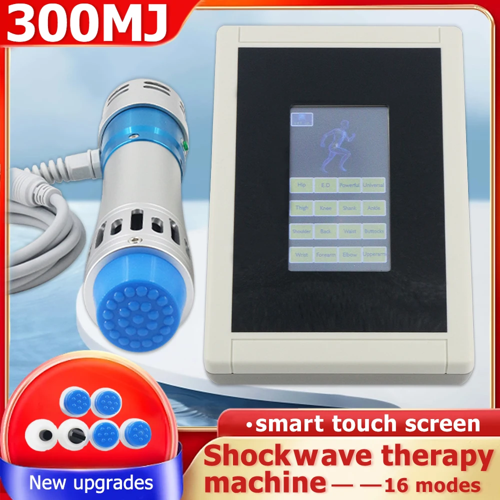 300MJ Shockwave Therapy Machine ED Treatment Plantar Fasciitis Pain Relief Body Relax Massage Physiotherapy Shock Wave 7 Heads
300MJ Shockwave Therapy Machine ED Treatment Plantar Fasciitis Pain Relief Body Relax Massage Physiotherapy Shock Wave 7 Heads