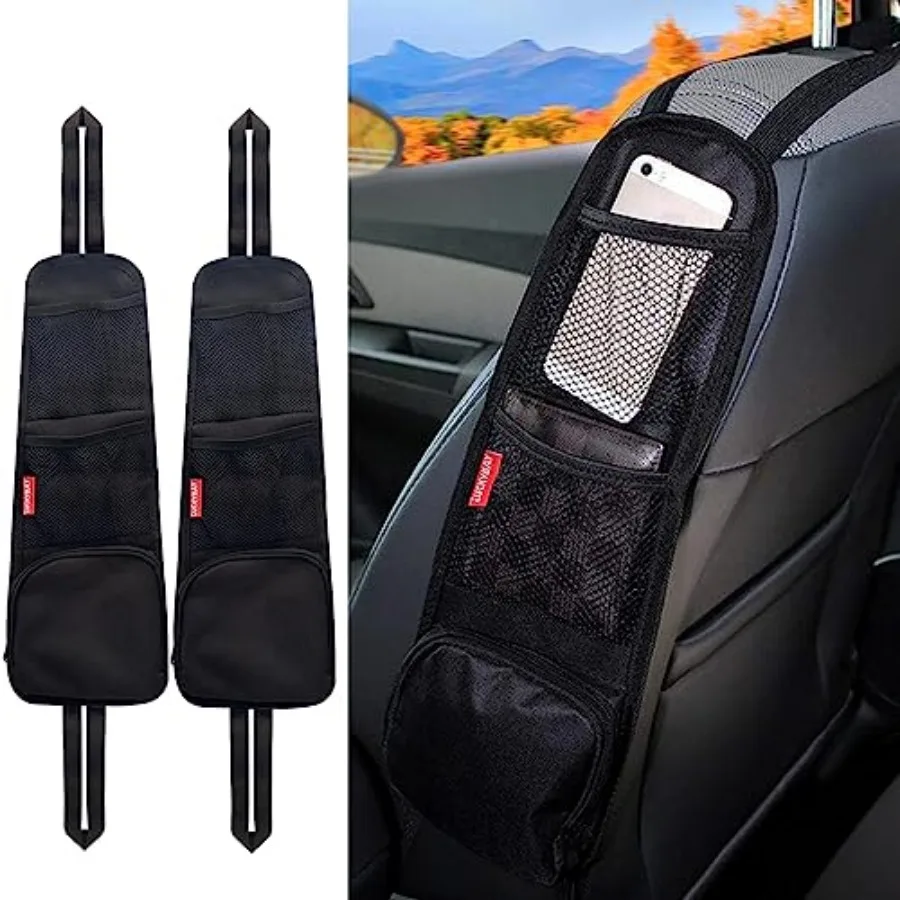 Car Seat Side Organizer, Auto Seat Storage Hanging Bag, Phones, Drink, Stuff Holder with Mesh Pocket for Cars, SUV and Truck
Car Seat Side Organizer, Auto Seat Storage Hanging Bag, Phones, Drink, Stuff Holder with Mesh Pocket for Cars, SUV and Truck