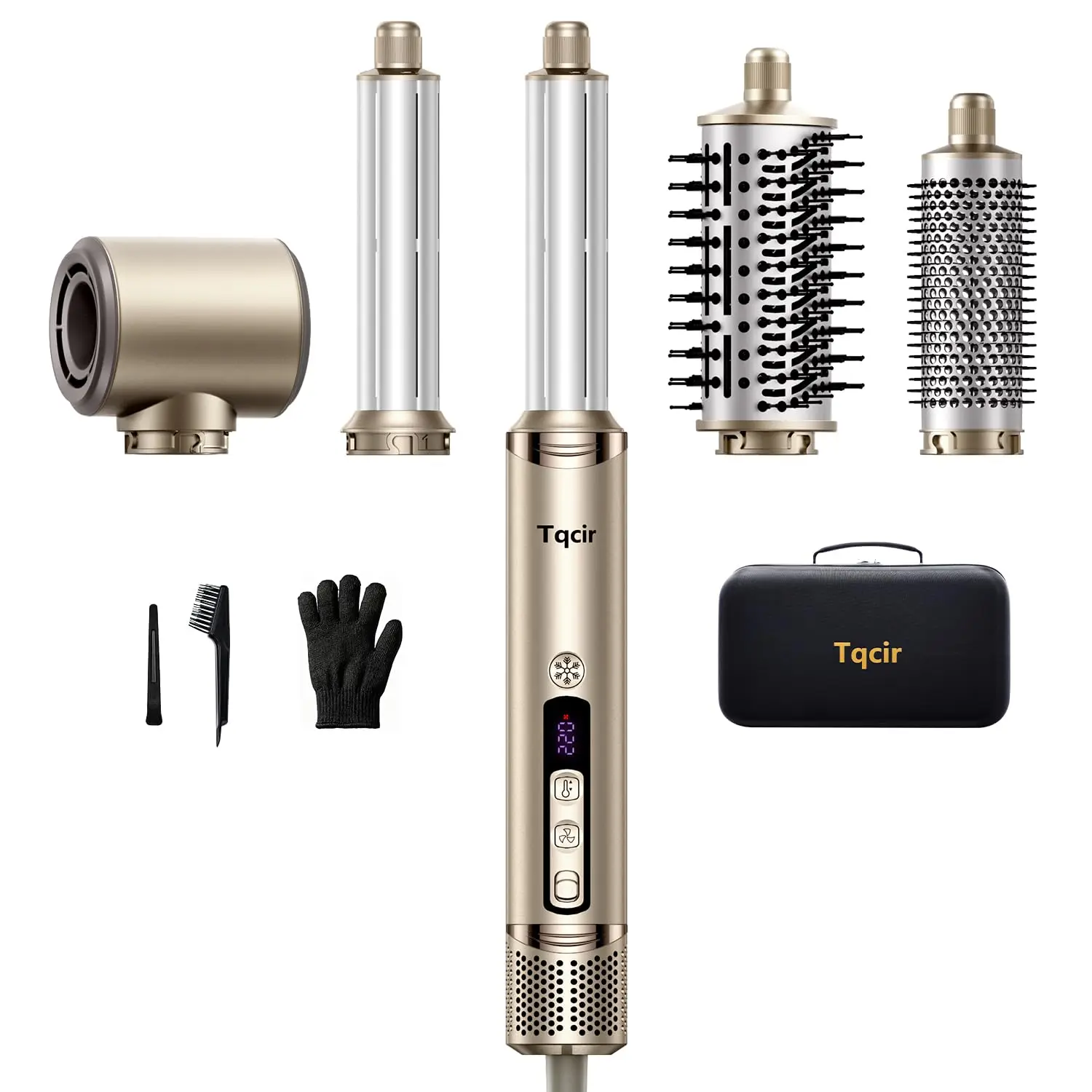 5-in-1 Professional Hot Air Styler, Auto-Wrap Curlers, Fast Drying, No Heat Damage, Storage Case, for Women
5-in-1 Professional Hot Air Styler, Auto-Wrap Curlers, Fast Drying, No Heat Damage, Storage Case, for Women