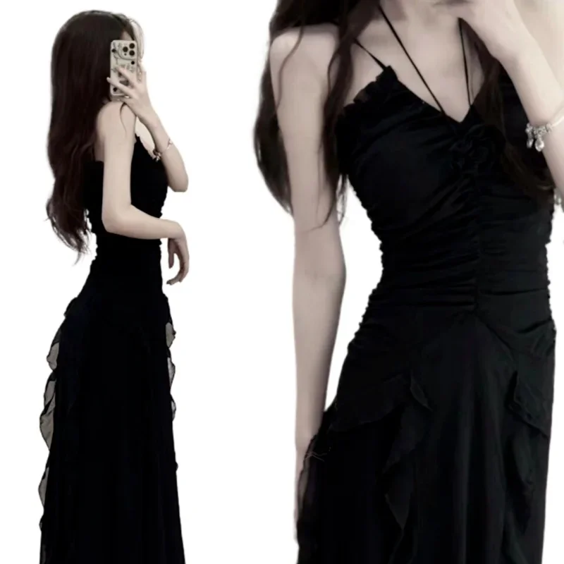 Маленькое черное платье в дизайнерском стиле, женское летнее платье с запахом на талии, тонкое платье Super y2k для торжественных случаев, женское платье 2025 года
Маленькое черное платье в дизайнерском стиле, женское летнее платье с запахом на талии, тонкое платье Super y2k для торжественных случаев, женское платье 2025 года
