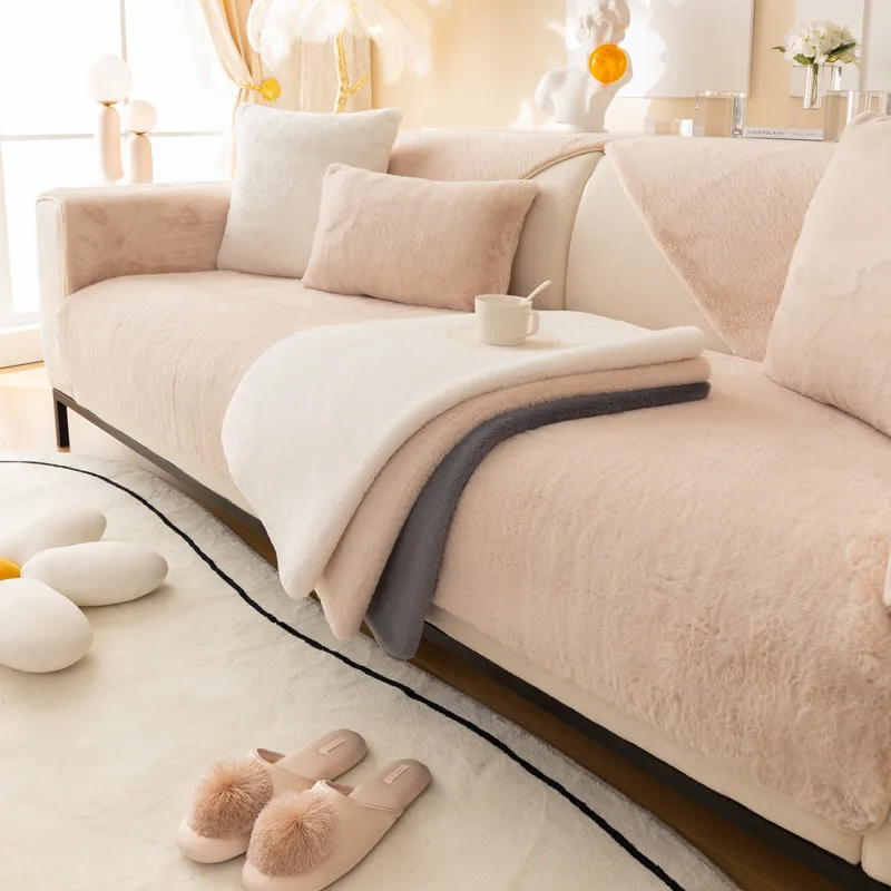 Faux Rabbit Fur Sofa Cover 1/2/3 Seater Thick Plush Couch Cover Corner L Shape Ultra Soft Armchair Furniture Protector Non-slip
Faux Rabbit Fur Sofa Cover 1/2/3 Seater Thick Plush Couch Cover Corner L Shape Ultra Soft Armchair Furniture Protector Non-slip