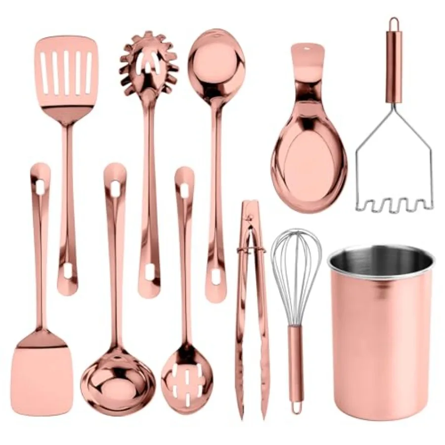Kitchen Utensil Set - premium Nonstick and Heat Resistant Kitchen Gadgets, Turner, Spaghetti Server, Serving Spoons, Whisk, Ton
Kitchen Utensil Set - premium Nonstick and Heat Resistant Kitchen Gadgets, Turner, Spaghetti Server, Serving Spoons, Whisk, Ton