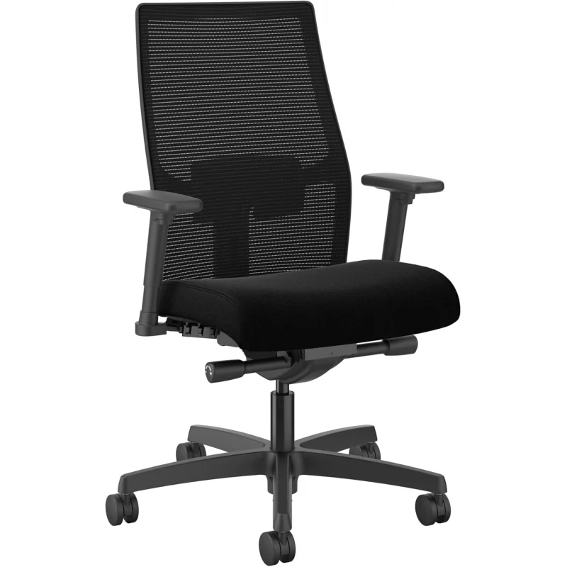 Black Mid-Back Task Chair – Synchro-Tilt Control, Lumbar Support & Width/Height Adjustable Arms Office
Black Mid-Back Task Chair – Synchro-Tilt Control, Lumbar Support & Width/Height Adjustable Arms Office