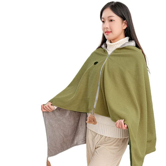 USB-powered wearable heated shawl blanket electric scarf shawl for winter washable and home or car use
USB-powered wearable heated shawl blanket electric scarf shawl for winter washable and home or car use